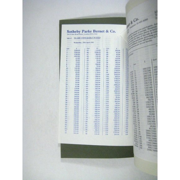 Sotheby's Islamic Gold Coins Catalogue Catalog 1981 London Numismatic PPB Spring - Picture 7 of 8